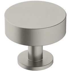 1-1/4 Inch Diameter Radius Round Cabinet Knob, Satin Nickel
