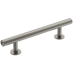 3-3/4 Inch Center to Center Radius Cabinet Pull, Satin Nickel
