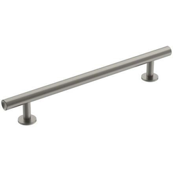 6-5/16 Inch Center to Center Radius Cabinet Pull, Satin Nickel