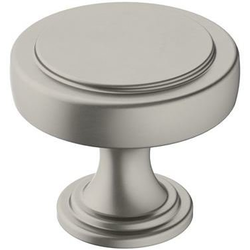 1-1/2 Inch Diameter Exceed Round Cabinet Knob, Satin/Brushed Nickel
