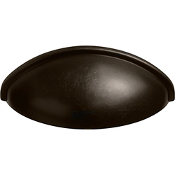 2-1/2 Inch Center to Center Cup Pull, Oil Rubbed Bronze