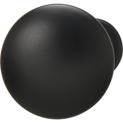 1-3/16 Inch Diameter Chanterelle Round Cabinet Knob, Matte Black
