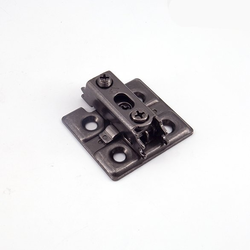 Frameless Mounting Plate for J95 Hinges, Black Nickel