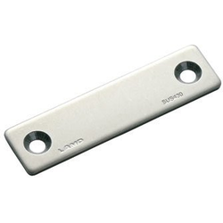 2-43/64 Inch Length Counterplate for MC-JM Magnetic Catches, Stainless Steel