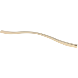 11-11/32 and 12-19/32 Inch Dual Center to Center Fluid Cabinet Pull, Rose Gold