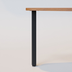 1-31/32 Inch Diameter x 40-3/4 Inch Bar Height Rockwell Square Table Leg, Single, Black Matte