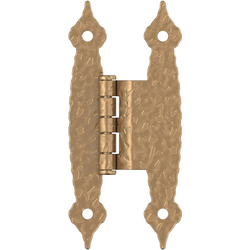 3/8 Inch Offset Free Swinging Face Mount H-type Hinge, Champagne Bronze, Pair