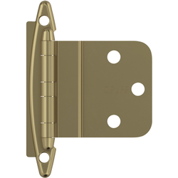 15% OFF 3/8 Inch Inset Free Swinging Face Mount Hinge, Golden Champagne, Pair