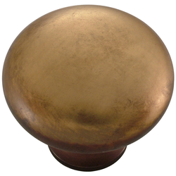 Solid Brass Knob 1-1/4 inch Diameter Yorkshire Brass