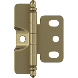 23% OFF 3/4 Inch Door Thickness Full Inset Free Swinging Full Wrap Ball Tip Hinge, Golden Champagne