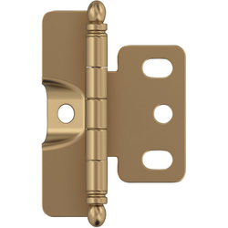 3/4 Inch Door Thickness Full Inset Free Swinging Full Wrap Ball Tip Hinge, Champagne Bronze