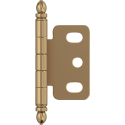 23% OFF 3/4 Inch Door Thickness Full Inset Free Swinging Partial Wrap Ball Tip Hinge, Champagne Bronze