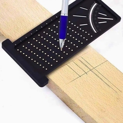 Woodworking Scribe Mark Line Gauge Cross-Out Carpenter T Angle Ruler