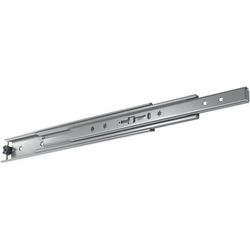 Fulterer 5609 Heavy Duty 44" Length Manual Closing Full Extension Side-Mounted Slide, 254 lb. Maximum Load Rated, 39mm (1-17/32") Overall Side Space Required, Zinc