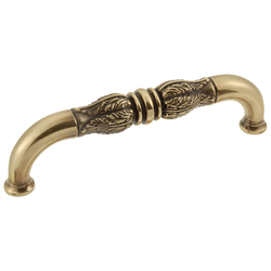 Acanthus Pull 8 inch Center to Center Sherwood Antique Brass