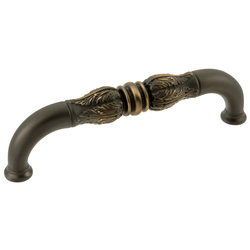 Acanthus Pull 8 inch Center to Center Authentic Brass