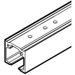 49-19/32 Inch Length Aluminum Upper Track for FD80 Pocket Door Systems