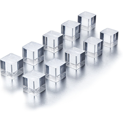 1" (25 mm) Clear Acrylic Standoffs, 10 Pack, Clear