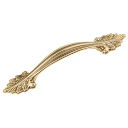 Acanthus Pull 3-3/4 inch Center to Center Sherwood Antique Brass