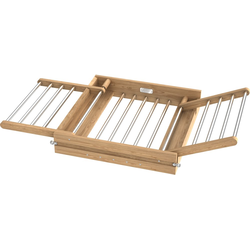 20-1/2 Inch Width Wood Drying Rack without Slides, Min. Cabinet Opening Width: 21 Inch, Light Brown