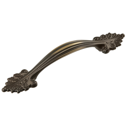 Acanthus Pull 3-3/4 inch Center to Center Authentic Brass