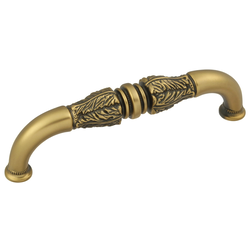 Acanthus Pull 5-1/16 inch Center to Center Winchester Brass