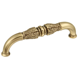 Acanthus Pull 5-1/16 inch Center to Center Sherwood Antique Brass