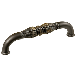 Acanthus Pull 5-1/16 inch Center to Center Authentic Brass