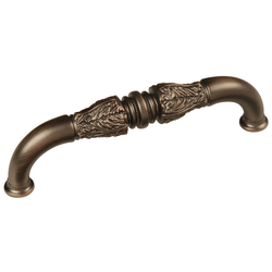 Acanthus Pull 5-1/16 inch Center to Center Refined Bronze