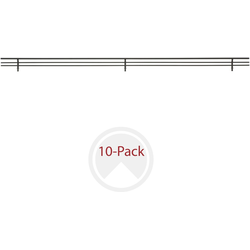 29% OFF 35 Inch Width Sidelines Closet Shoe Rail, 10 Pack, Min. Cabinet Opening Width: 35-1/4 Inch, Matte Black
