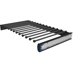 24 Inch Width Steel Pullout Pants Organizer with Soft-Close, Min. Cabinet Opening Width: 24 Inch, Matte Black