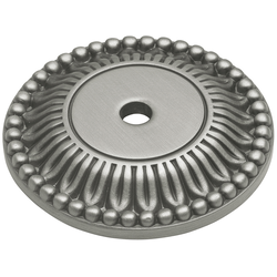 Richelieu Back-plate 1-5/8 inch Diameter Antique Pewter