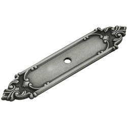 Richelieu Back-plate 4-1/8 inch x 1 inch Antique Pewter