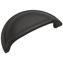 Power and Beauty Cup Pull 3 inch Center to Center Oil Rubbed Bronze