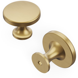 1-3/8 Inch Diameter Forge Round Cabinet Knob, Champagne Bronze, 10 Pack