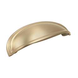 3 and 4 Inch Dual Center to Center Ashby Cup Pull, Golden Champagne