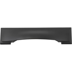 Variable 3 Inch, 3-3/4 Inch and 5-1/16 Inch Center to Center Dover Cabinet Cup Pull, Matte Black