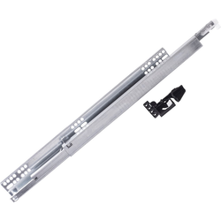 20% OFF 18 Inch Undermount Soft Close Full Extension Drawer Slide, 75 lb Rated, Cadmium