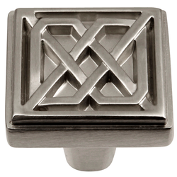 Celtic Square Knob 1-1/4 inch Diameter Stainless Steel