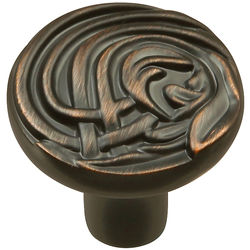 Nouveau Knob 1-3/8 inch Diameter Vintage Bronze