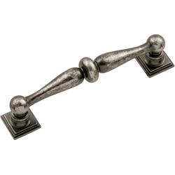 3-3/4 Inch Center to Center Somerset Cabinet Pull, Black Nickel Vibed