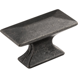 1-3/4 Inch Length x 15/16 Inch Width Bungalow Rectangular Cabinet Knob, Windover Antique