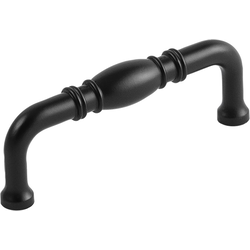 3 Inch Center to Center Williamsburg Cabinet Pull, Matte Black, 10 Pack