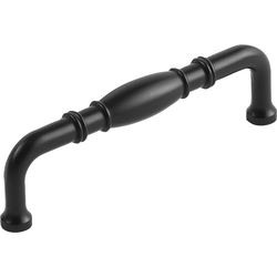 3-3/4 Inch Center to Center Williamsburg Cabinet Pull, Matte Black