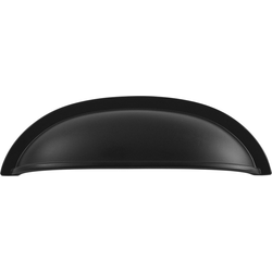 3 Inch Center to Center Cottage Cabinet Cup Pull, Matte Black