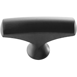 1-3/4 Inch Length x 1/2 Inch Width Greenwich Cabinet T-Knob, Matte Black, 10 Pack