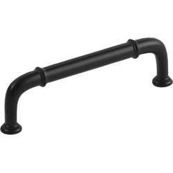 3-3/4 Inch Center to Center Cottage Cabinet Pull, Matte Black