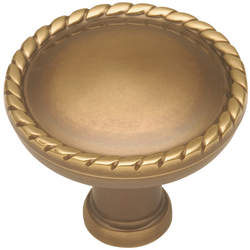 Annapolis Knob 1-1/2 inch Diameter Sherwood Antique Brass