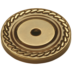 Annapolis Back-plate 1-1/2 inch Diameter Sherwood Antique Brass