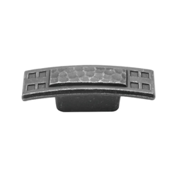 2-5/8 Inch Length x 3/4 Inch Width Arts &amp; Crafts Cabinet Pull, Vibra Pewter